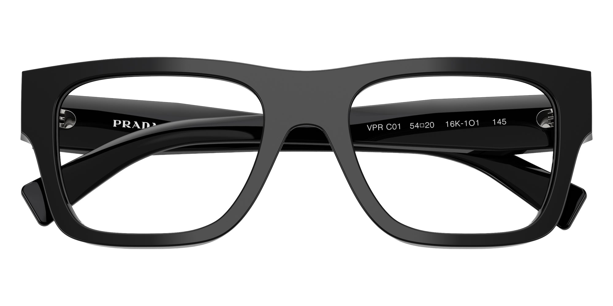 PRADA EYEGLASSES - PR C01V 16K1O1 52 - Black