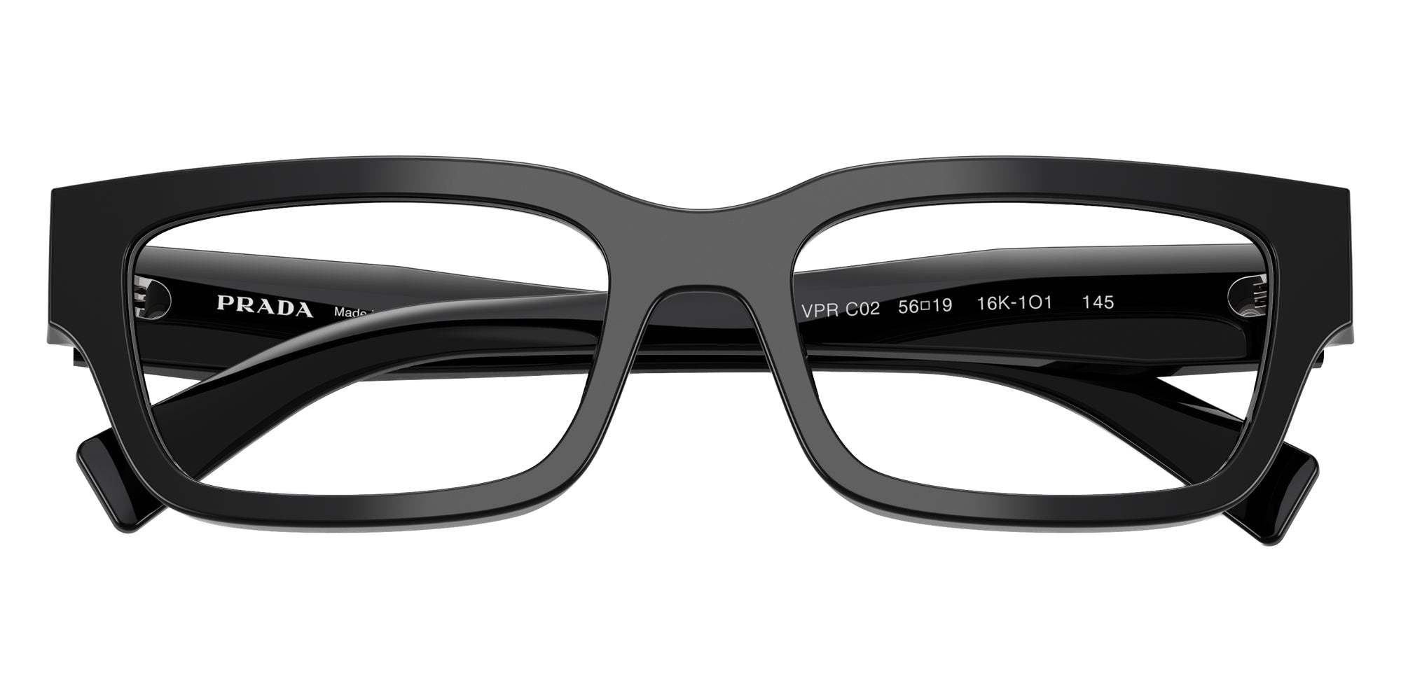 PRADA EYEGLASSES - PR C02V 16K1O1 54 - Black