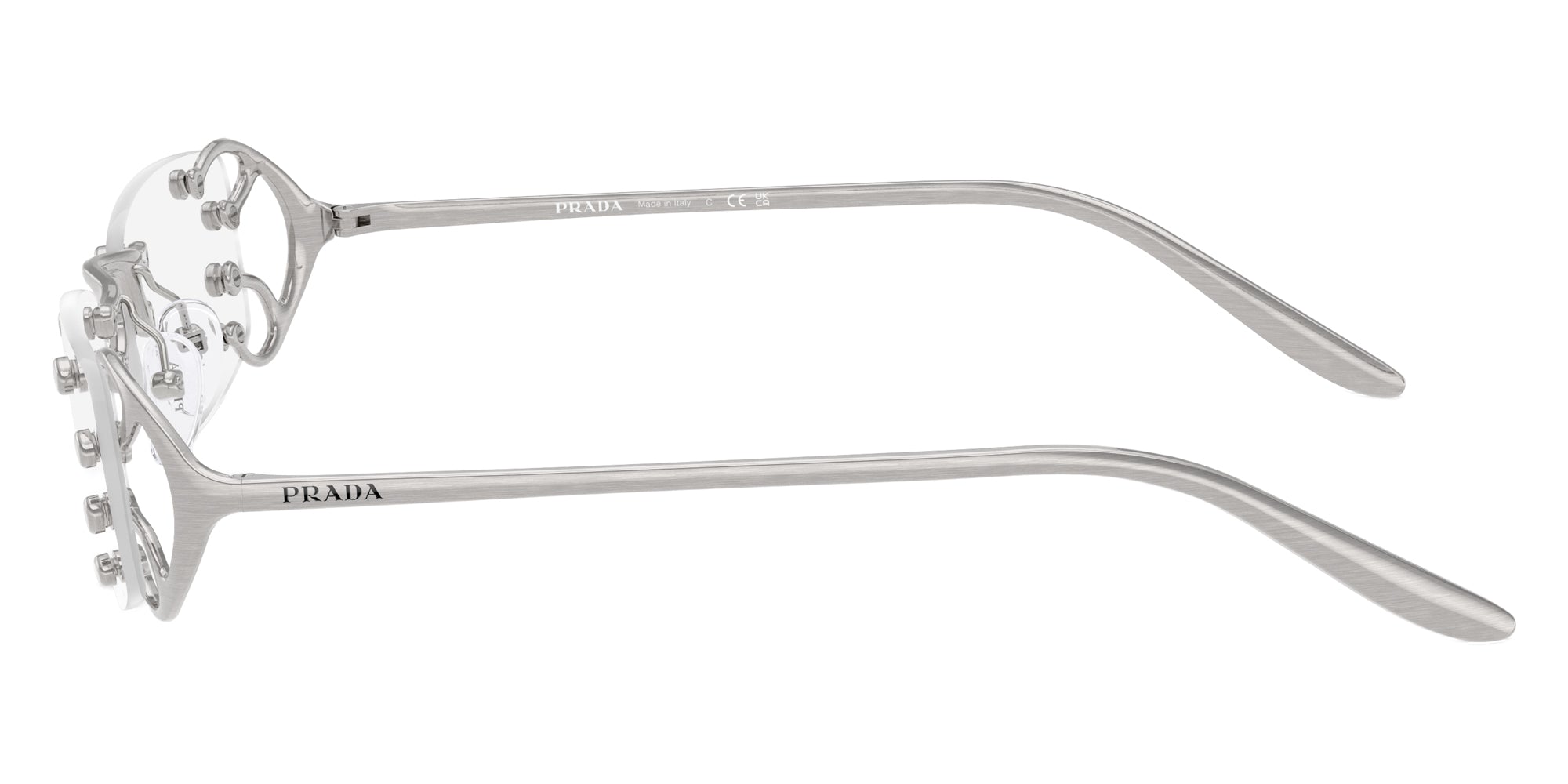 PRADA SUNGLASSES - PR C57S 28H08N 52 - Argento Nouveau