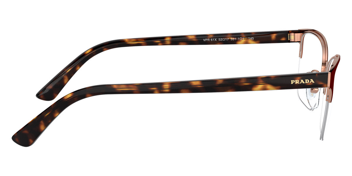 PRADA EYEGLASSES MILLENNIALS - PR 61XV 3311O1 52 - Top Brown/Rose Gold