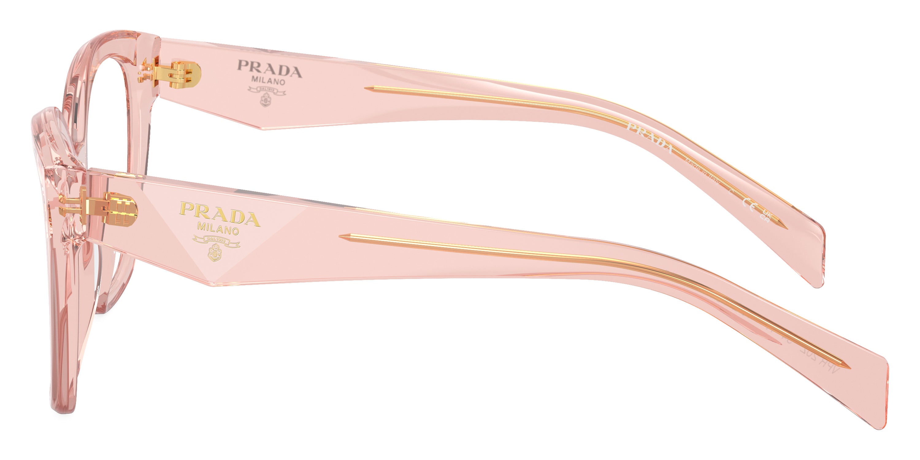 PRADA EYEGLASSES - PR 20ZV 19Q1O1 54 - Transparent Peach