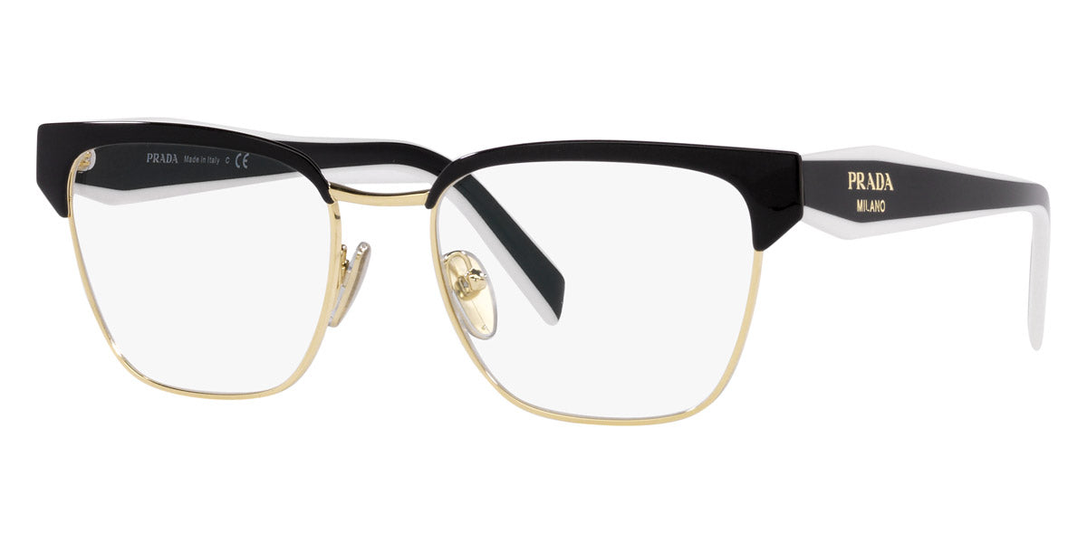 PRADA EYEGLASSES - PR 65YV 18A1O1 53 - Black/Pale Gold