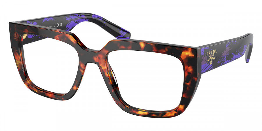 PRADA EYEGLASSES - PR A03V 14O1O1 52 - Havana Magma/Havana Purple