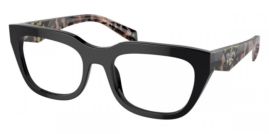 PRADA EYEGLASSES - PR A06V 13P1O1 52 - Black/Havana Pink