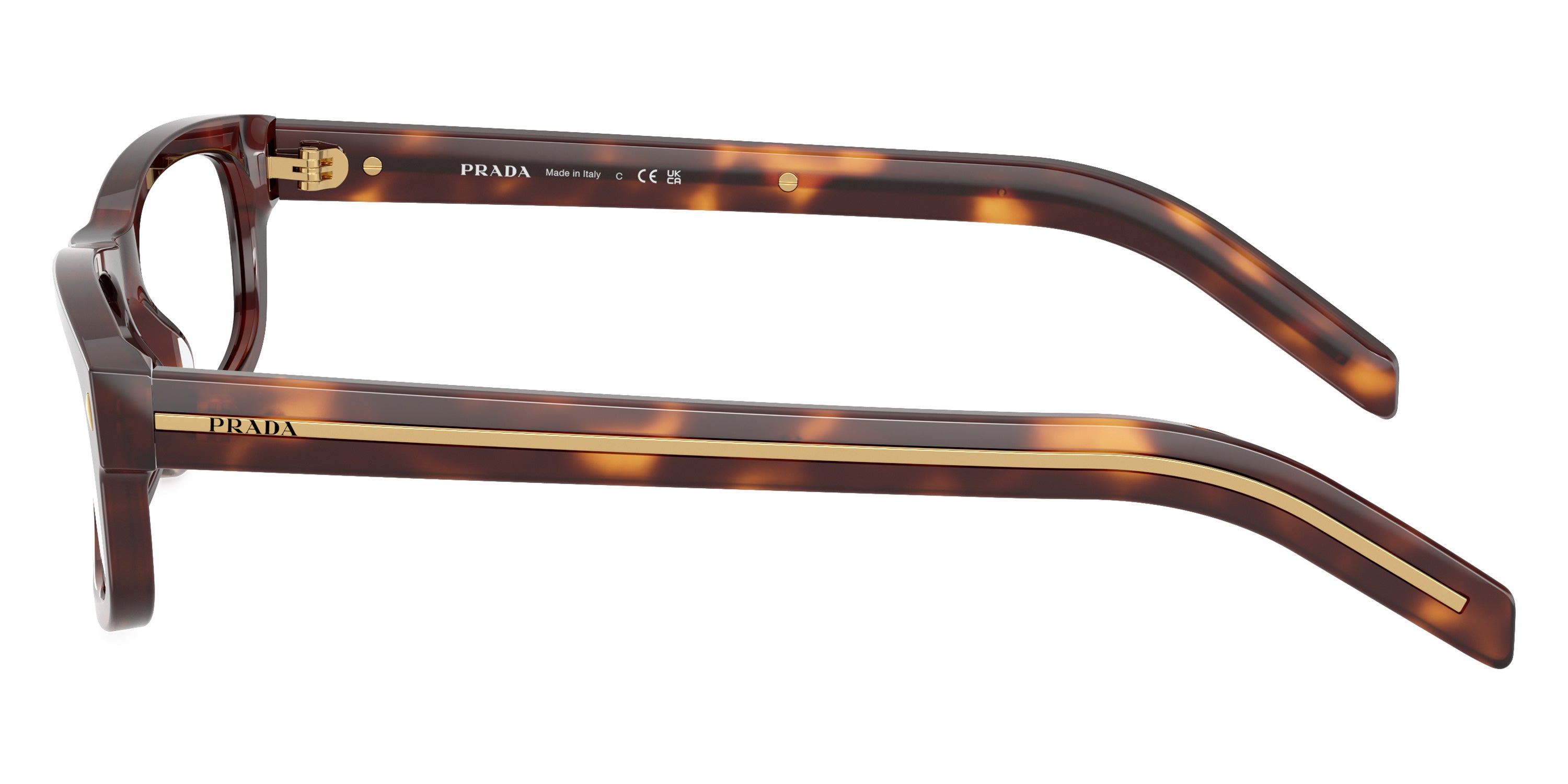 PRADA EYEGLASSES - PR B02V 15W1O1 57 - Havana/Gold