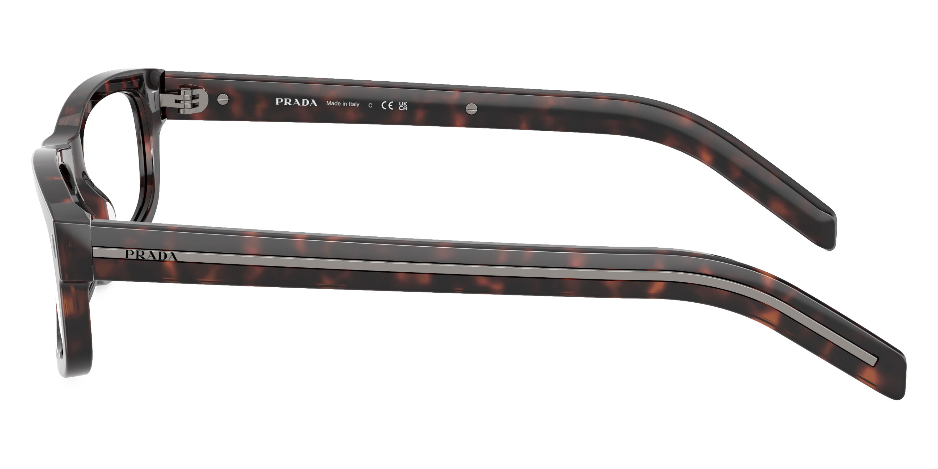 PRADA EYEGLASSES - PR B02V 17N1O1 55 - Root Havana/Gunmetal