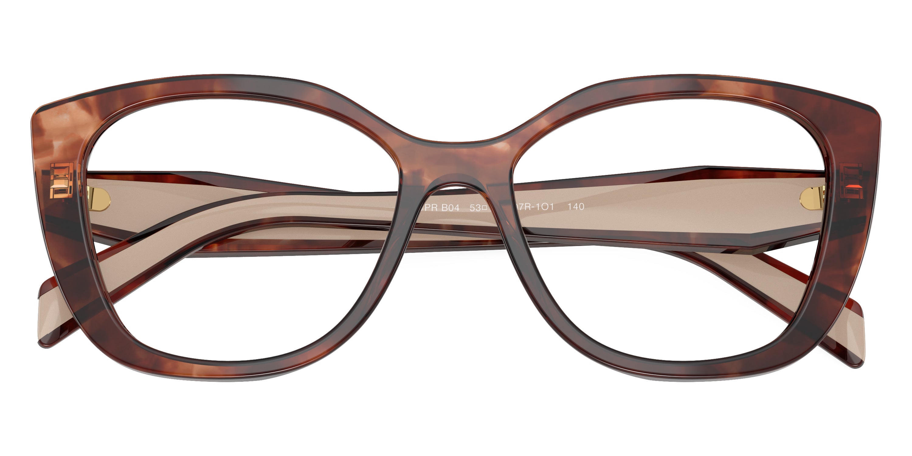 PRADA EYEGLASSES - PR B04V 07R1O1 53 - Havana Caramel/Beige