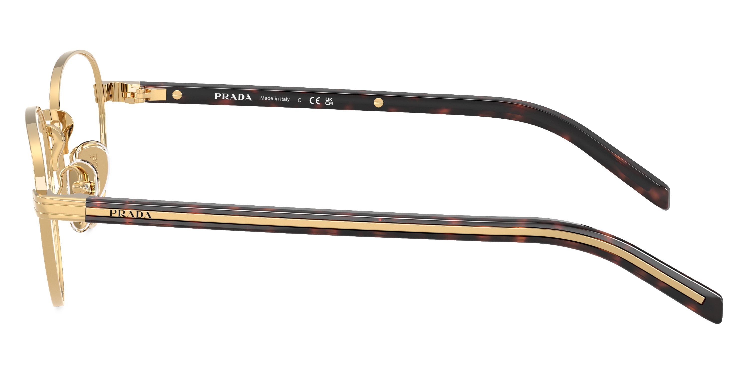 PRADA EYEGLASSES - PR B53V 5AK1O1 49 - Gold/Root Tortoise