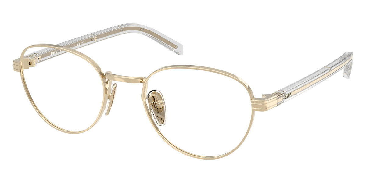 PRADA EYEGLASSES - PR B53V ZVN1O1 49 - Pale Gold/Transparent Gray