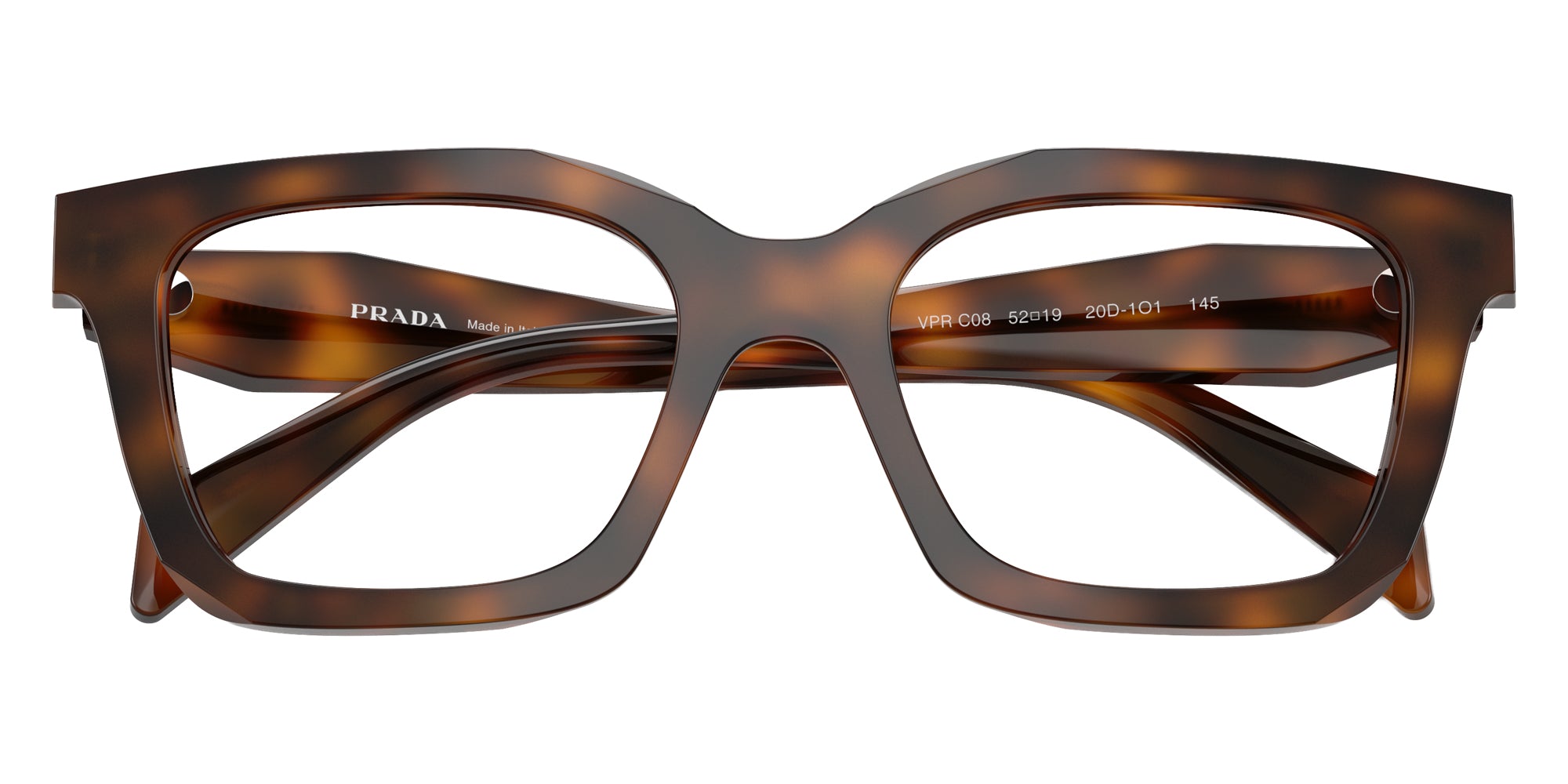 PRADA EYEGLASSES - PR C08V 20D1O1 52 - Juniper Tortoise