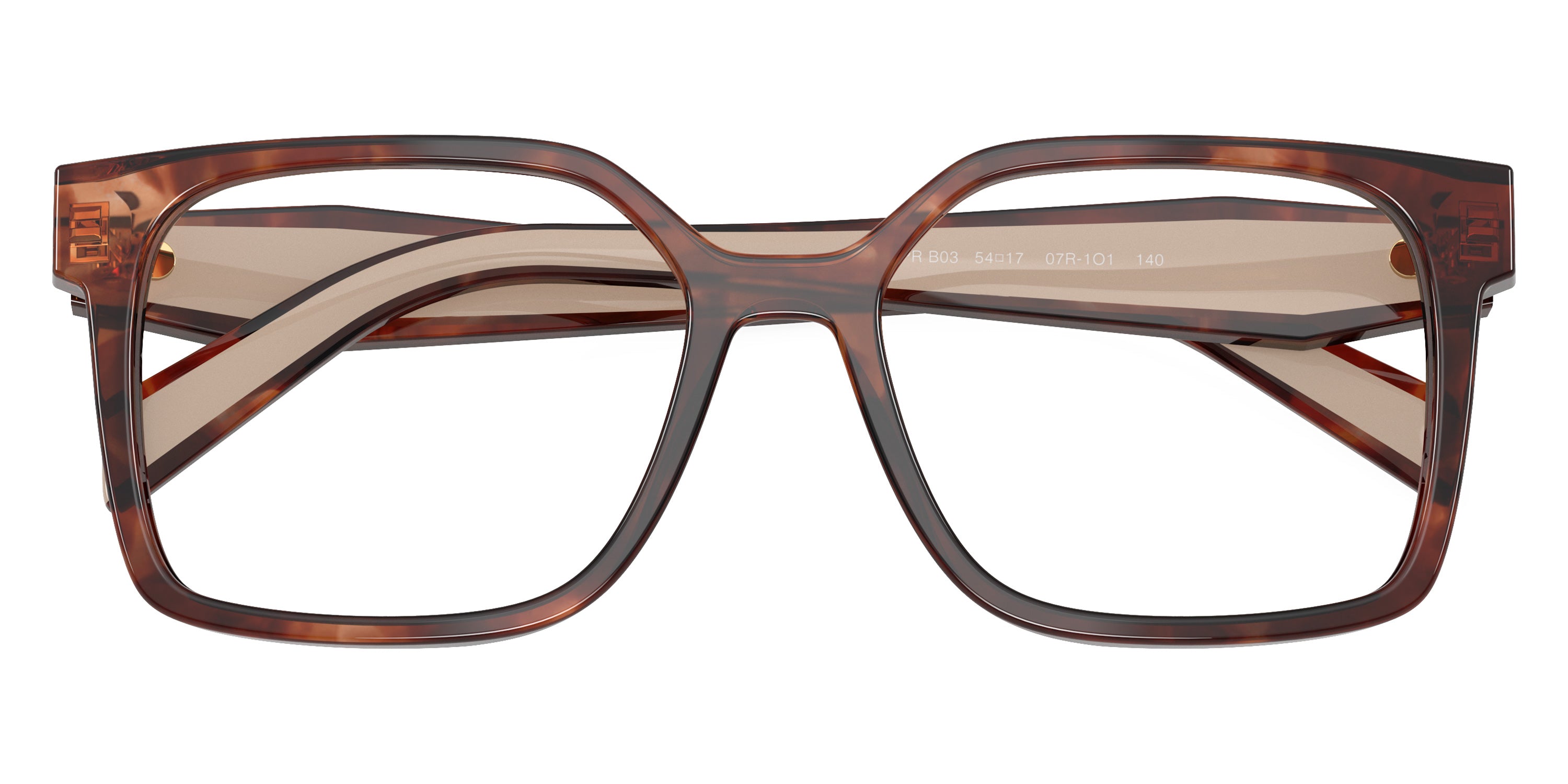 PRADA EYEGLASSES RUNWAY - PR B03V 07R1O1 52 - Havana Caramel/Beige