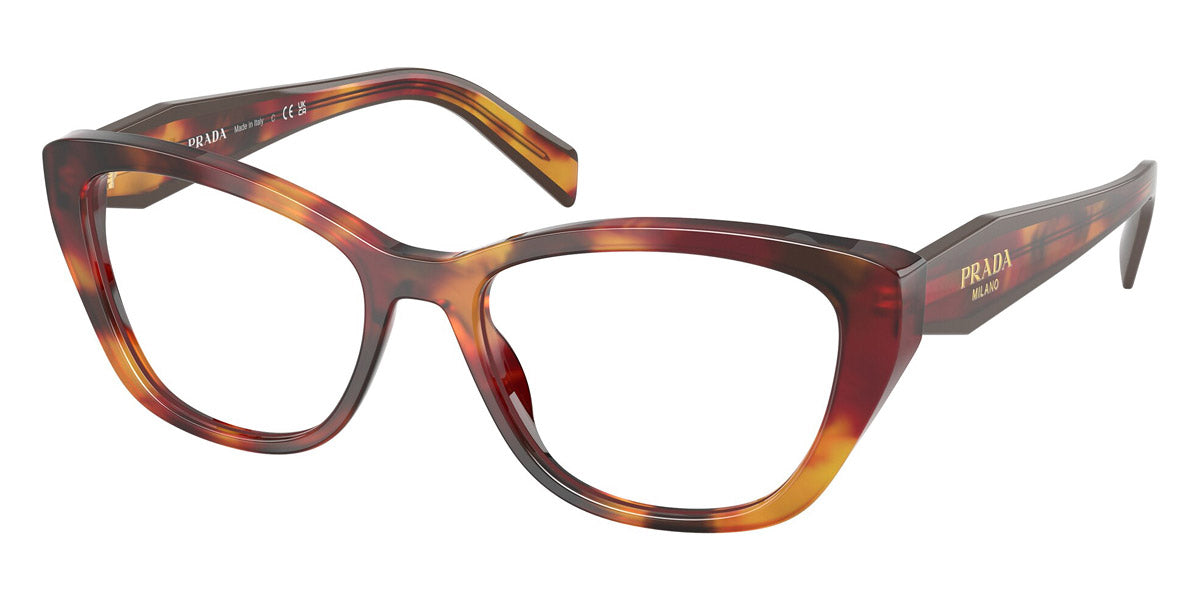 PRADA EYEGLASSES SYMBOLE - PR 19WV 22A1O1 53 - Poppy Tortoise/Bordeaux