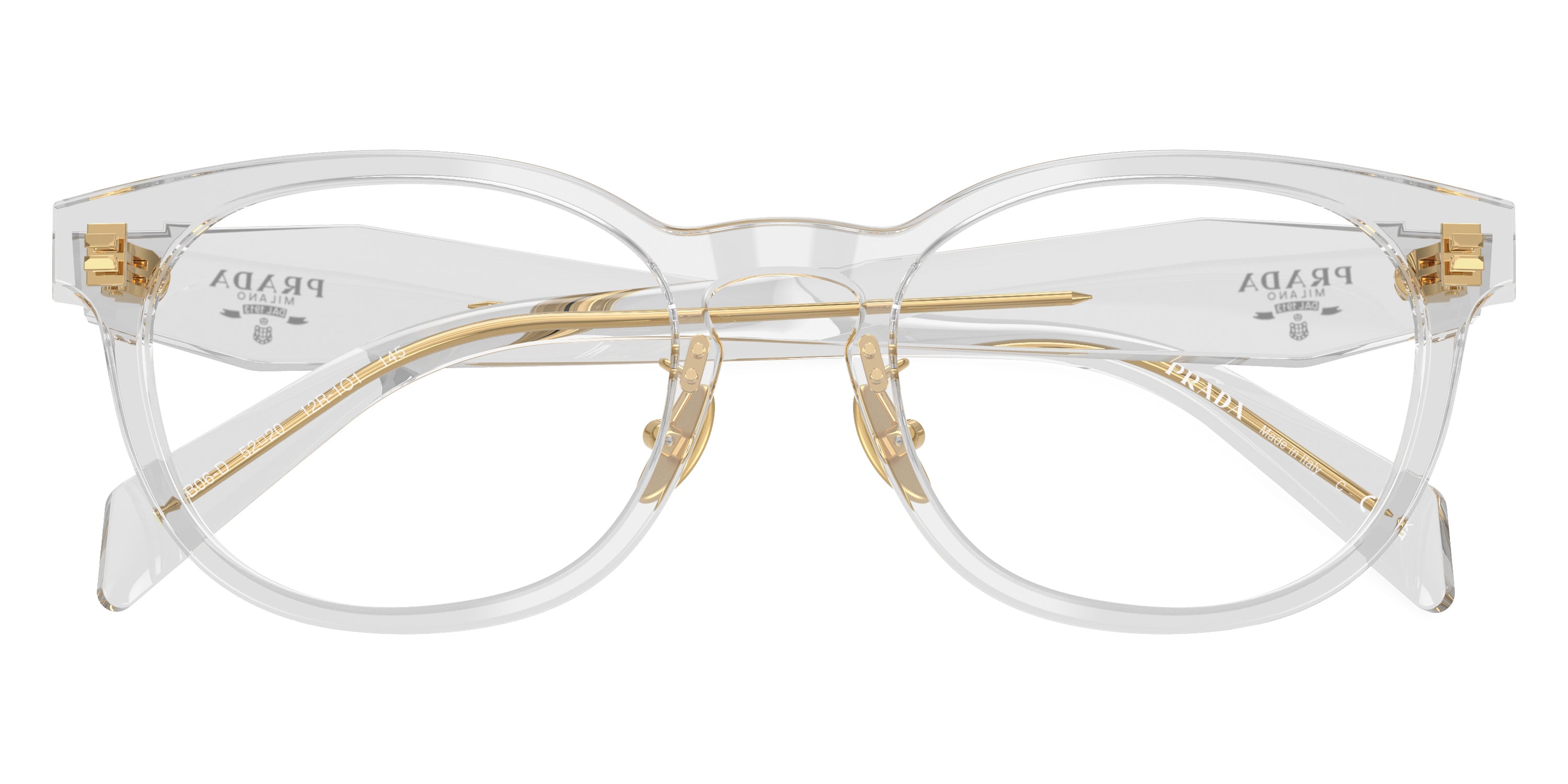 PRADA EYEGLASSES SYMBOLE - PR B06VD 12R1O1 50 - Transparent Gray