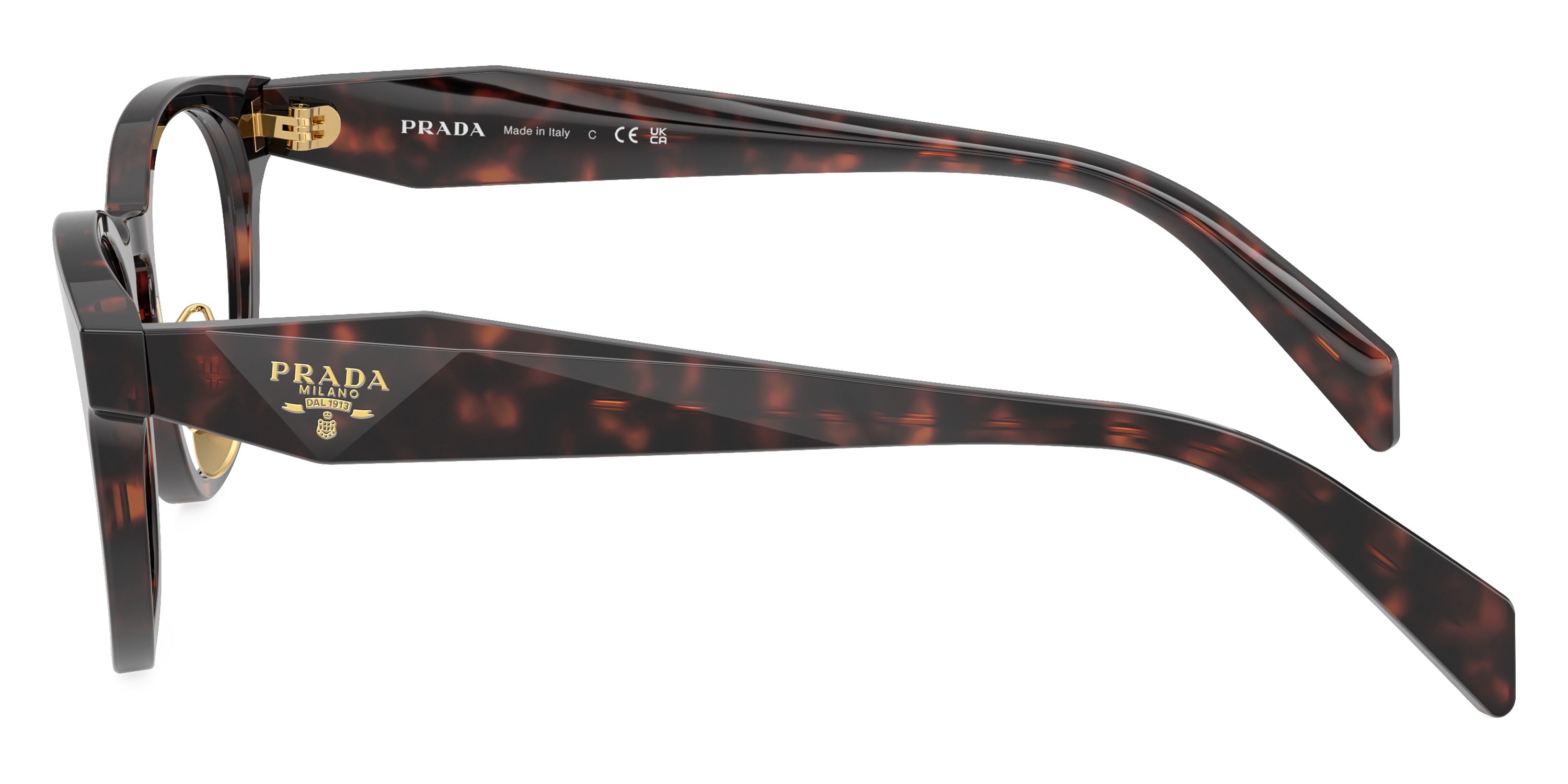 PRADA EYEGLASSES SYMBOLE - PR B06VD 17N1O1 50 - Matte Green/Pink/Root Tortoise