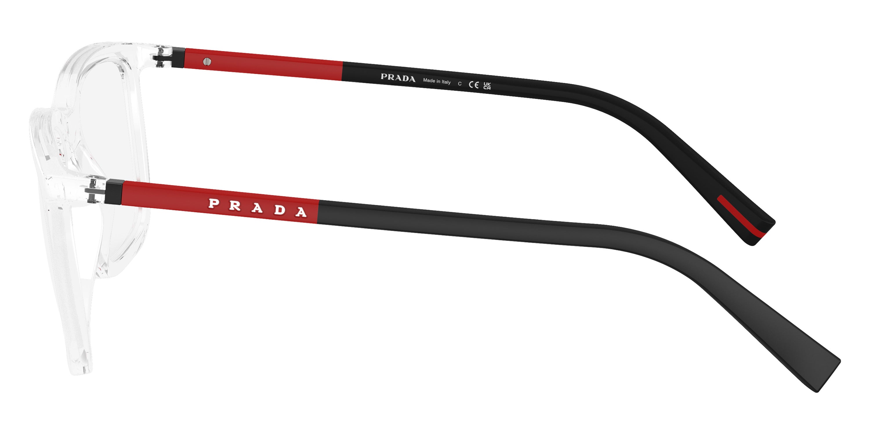 PRADA LINEA ROSSA EYEGLASSES - PS 01SV 2AZ1O1 54 - Crystal