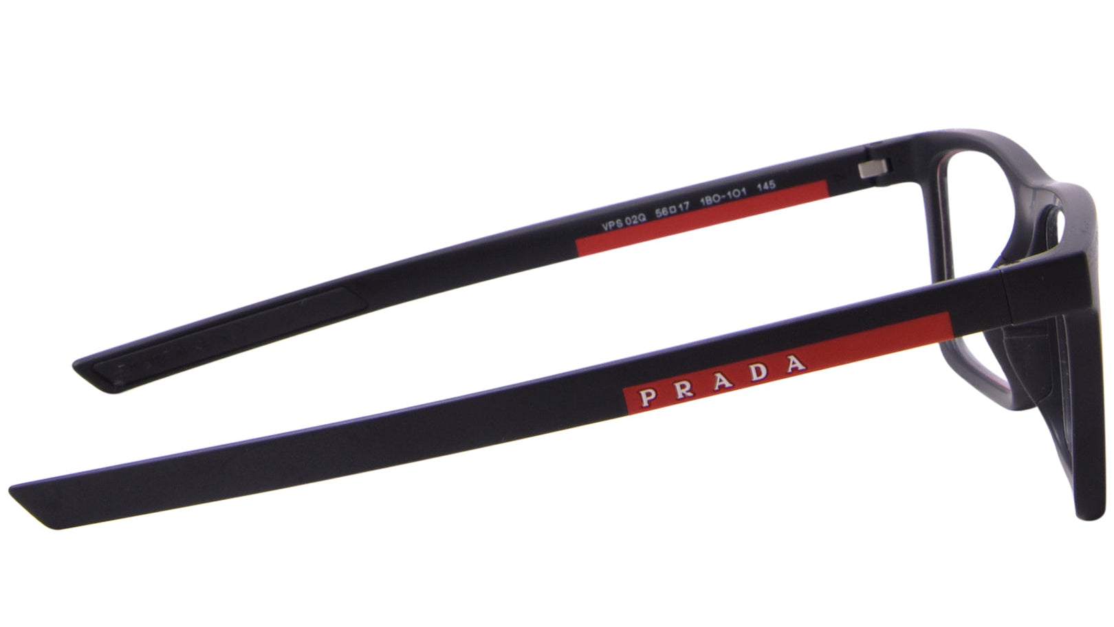 PRADA LINEA ROSSA EYEGLASSES - PS 02QV 1BO1O1 54 - Matte Black