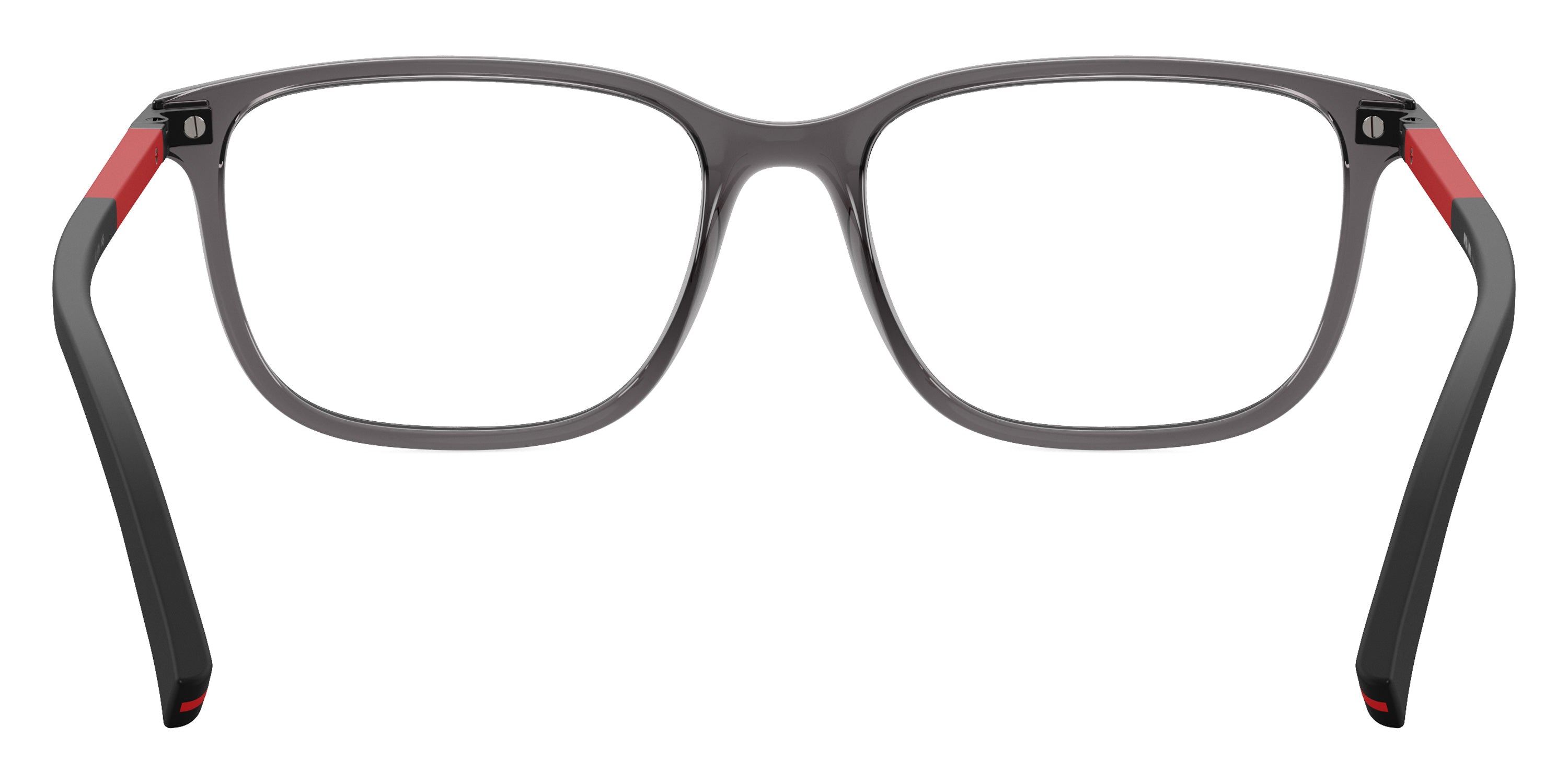 PRADA LINEA ROSSA EYEGLASSES - PS 02RV 01D1O1 54 - Transparent Anthracite/Red Black Rubber