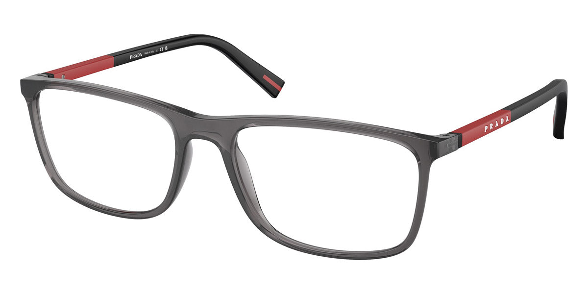 PRADA LINEA ROSSA EYEGLASSES - PS 03QV 01D1O1 55 - Transparent Anthracite/Rubbered Black