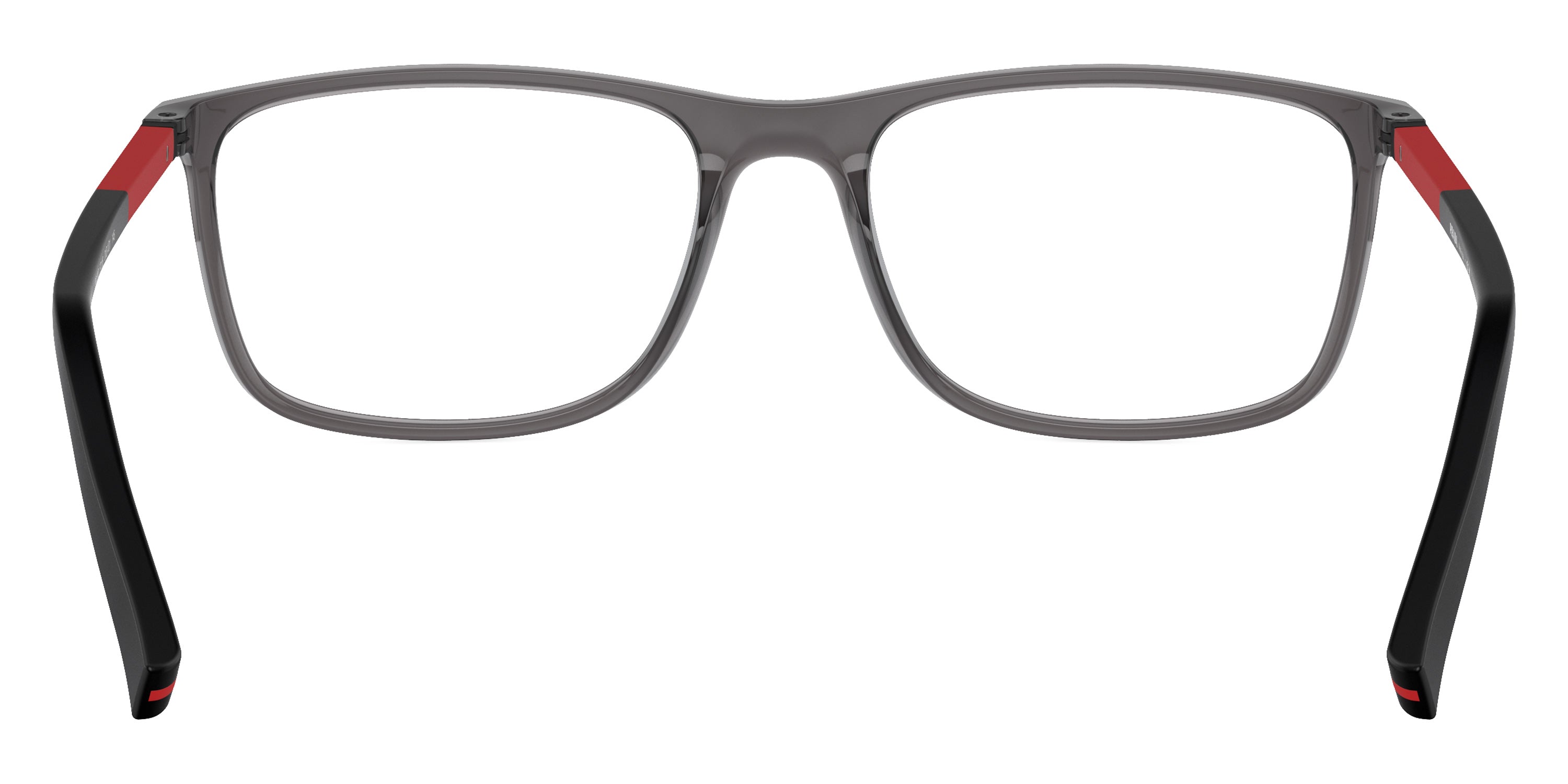 PRADA LINEA ROSSA EYEGLASSES - PS 03QV 01D1O1 55 - Transparent Anthracite/Rubbered Black