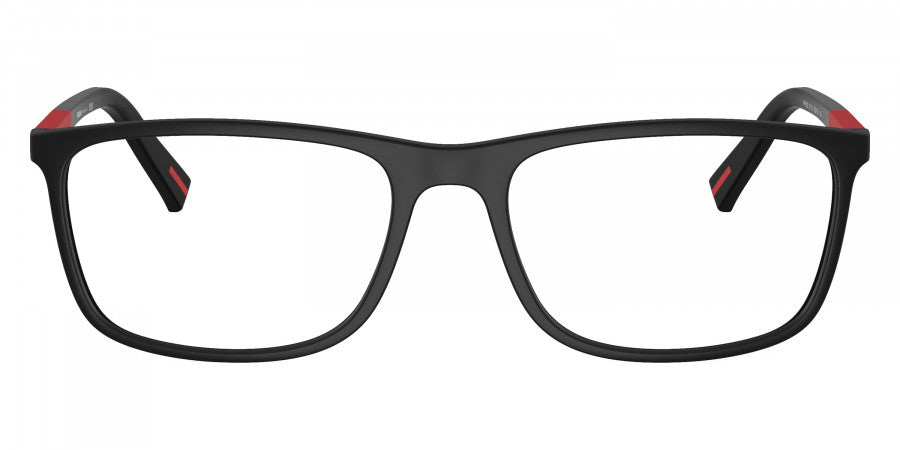 PRADA LINEA ROSSA EYEGLASSES - PS 03QV DG01O1 57 - Black Rubbered