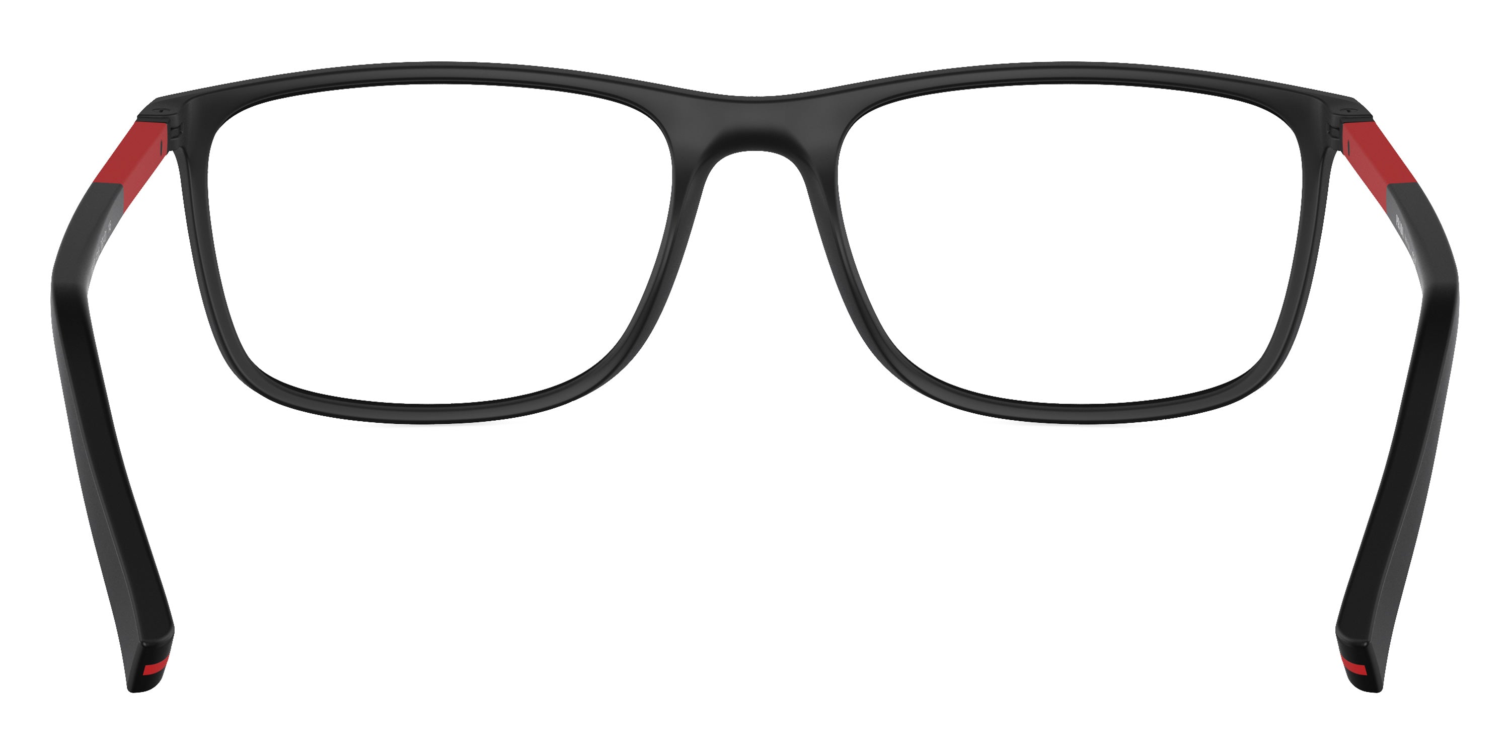 PRADA LINEA ROSSA EYEGLASSES - PS 03QV DG01O1 57 - Black Rubbered