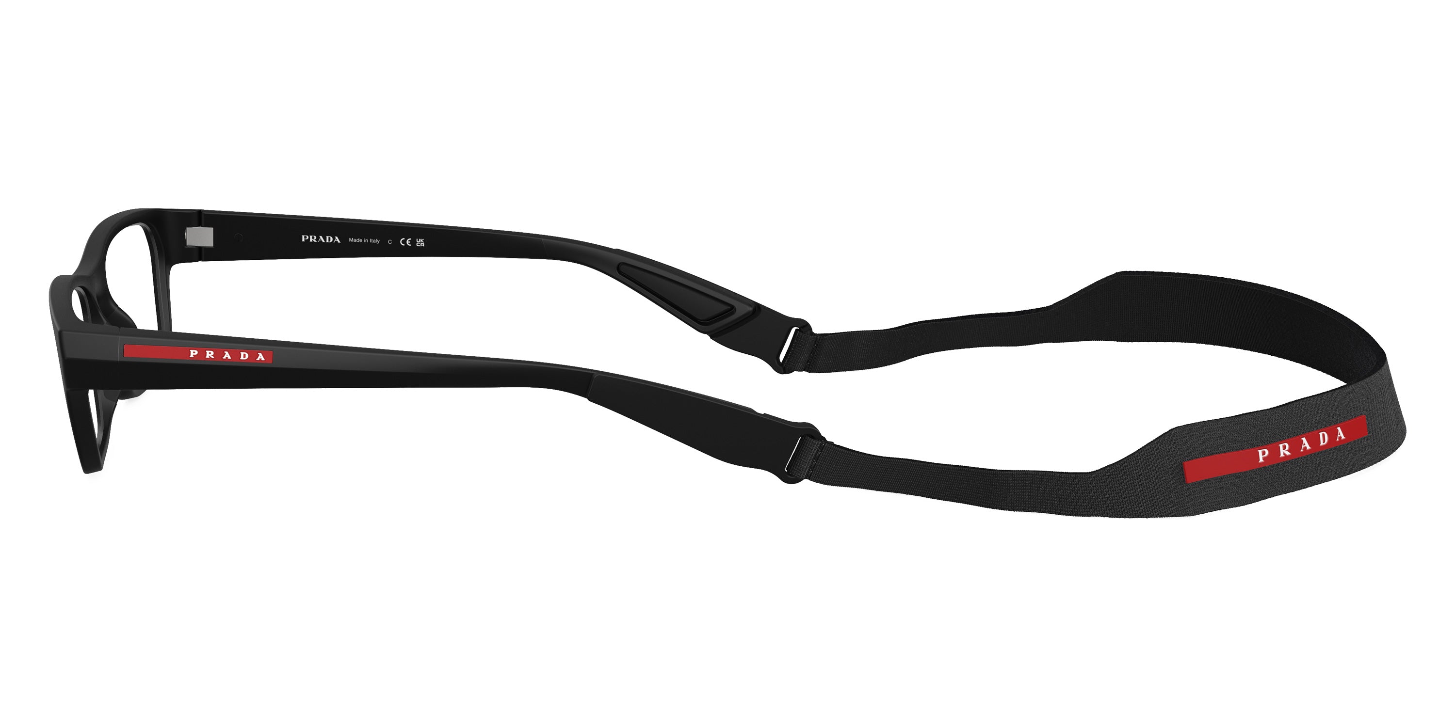 PRADA LINEA ROSSA EYEGLASSES - PS 03RV 1BO1O1 54 - Matte Black