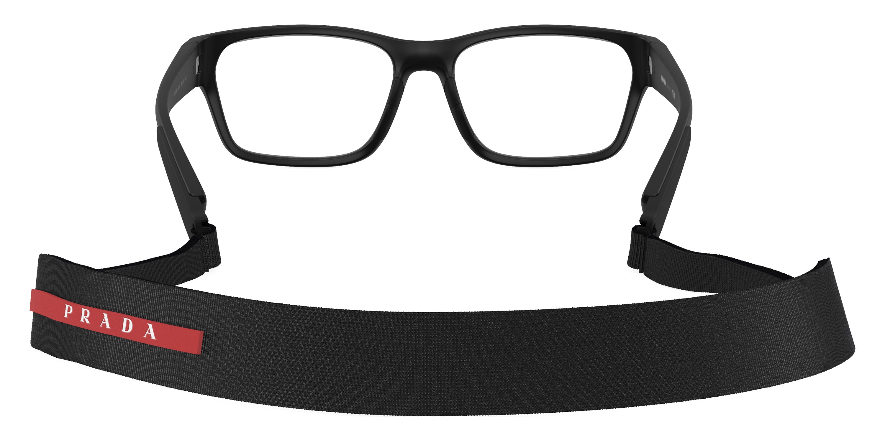 PRADA LINEA ROSSA EYEGLASSES - PS 03RV 1BO1O1 54 - Matte Black