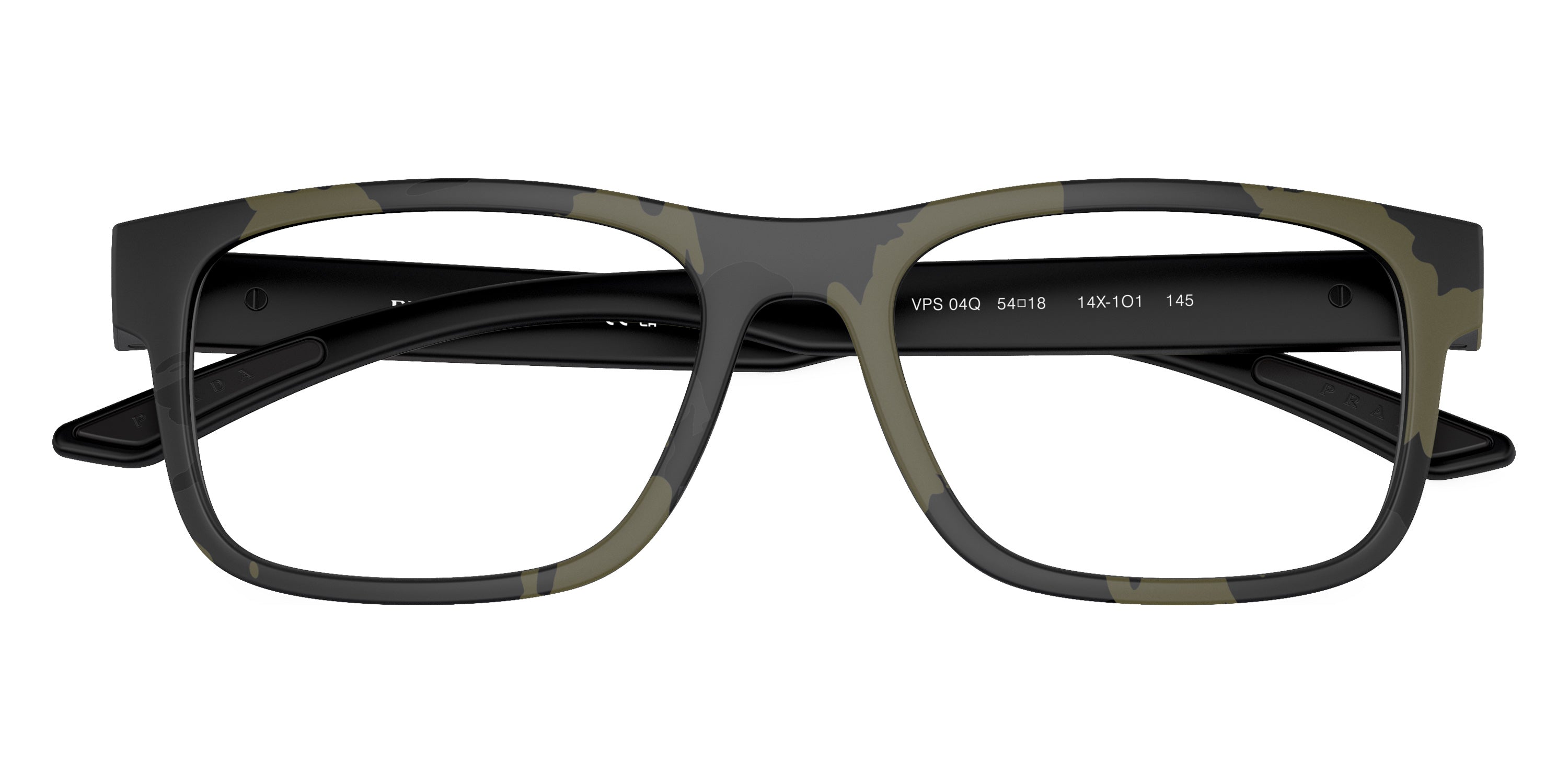 PRADA LINEA ROSSA EYEGLASSES - PS 04QV 14X1O1 52 - Mimetic Green Rubbered