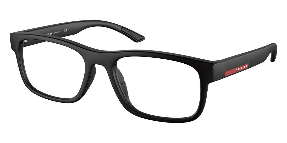 PRADA LINEA ROSSA EYEGLASSES - PS 04QV DG01O1 52 - Black Rubbered