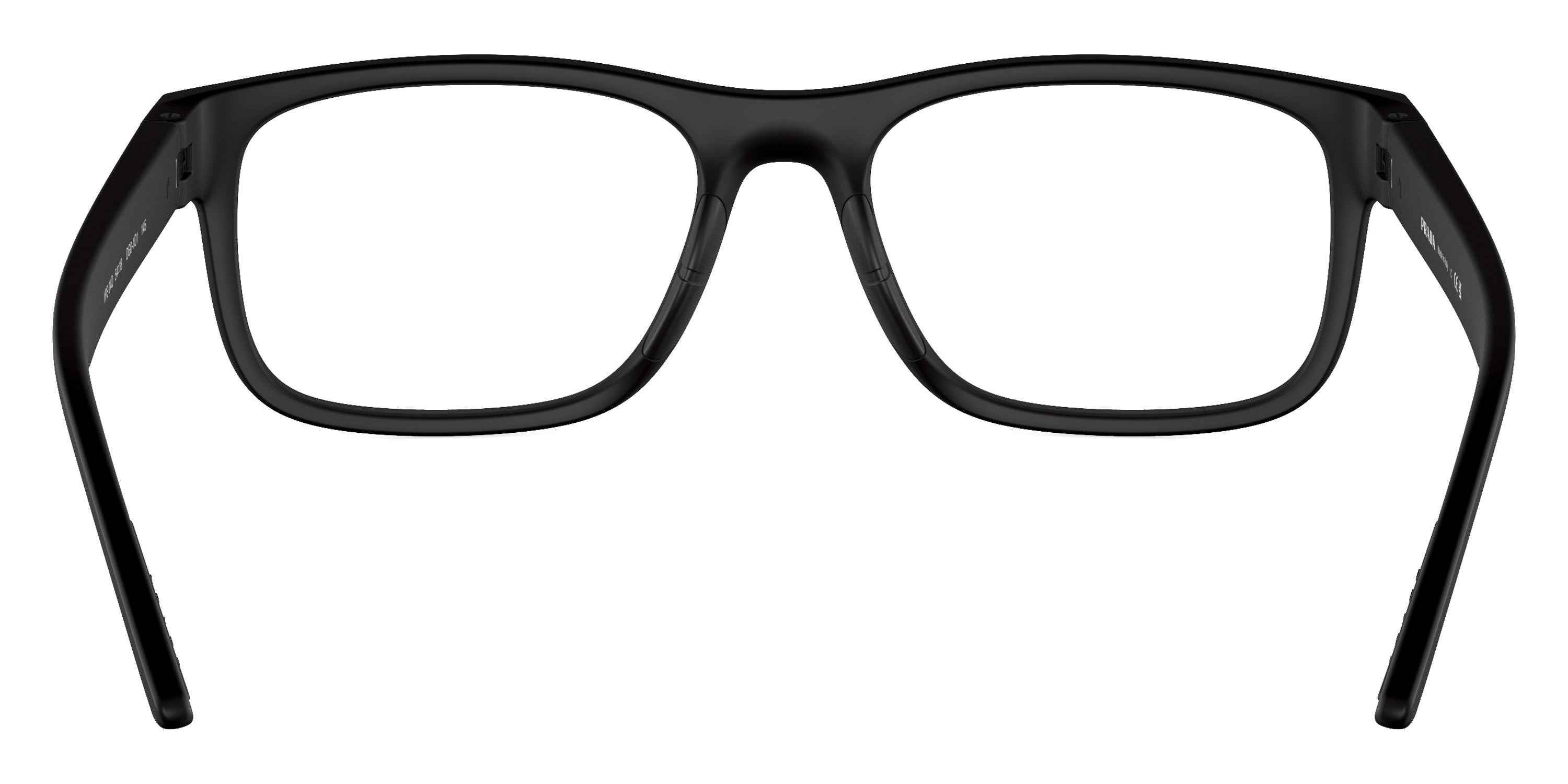 PRADA LINEA ROSSA EYEGLASSES - PS 04QV DG01O1 52 - Black Rubbered