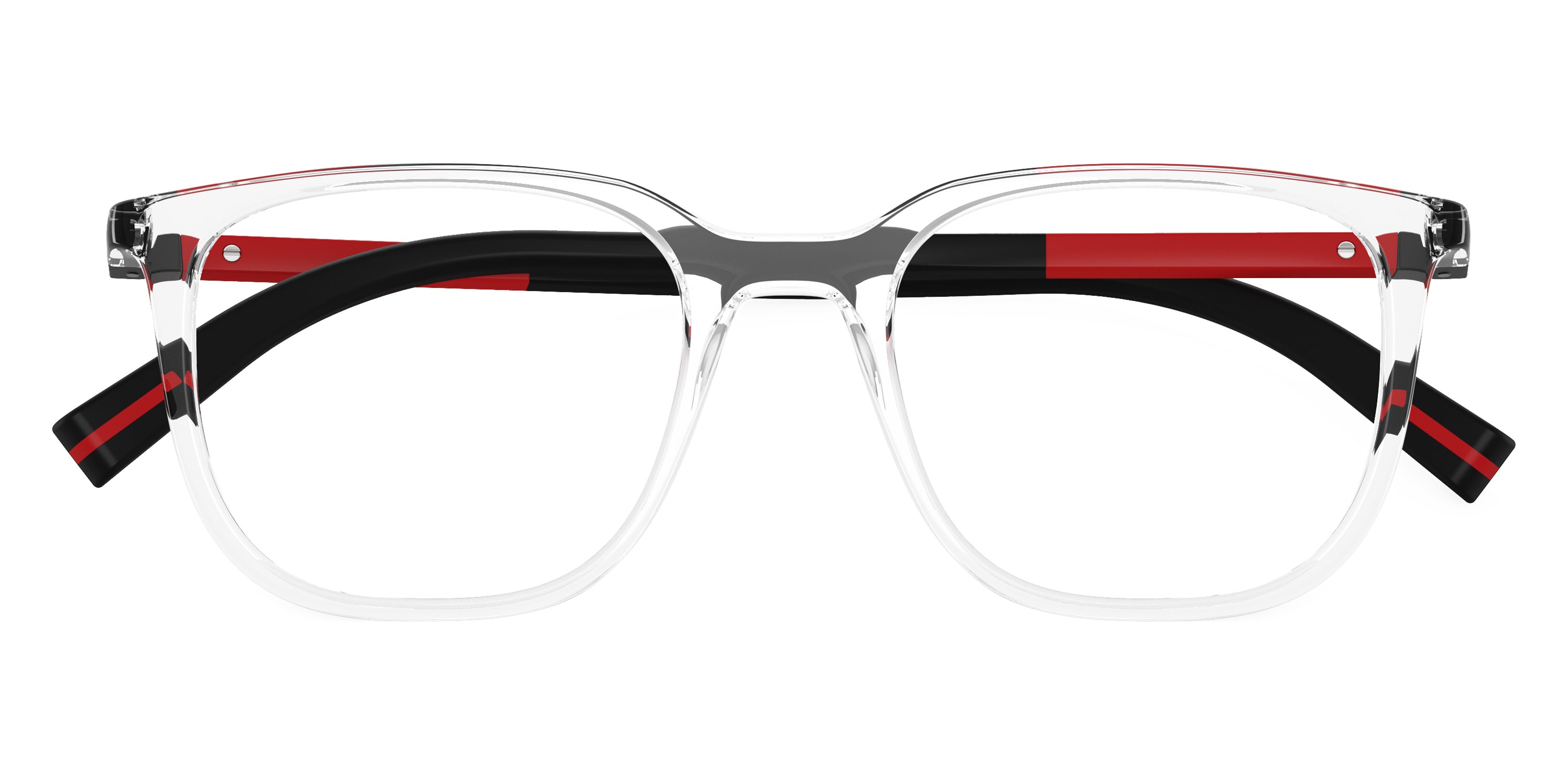 PRADA LINEA ROSSA EYEGLASSES - PS 04RV 2AZ1O1 50 - Transparent/Black Rubber