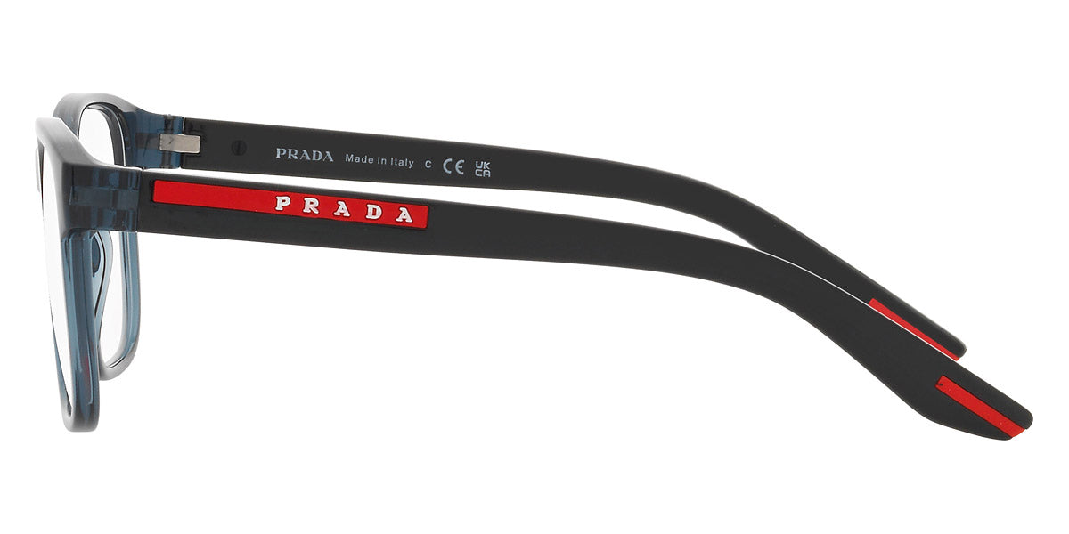 PRADA LINEA ROSSA EYEGLASSES - PS 06PV CZH1O1 55 - Crystal Blue/Black