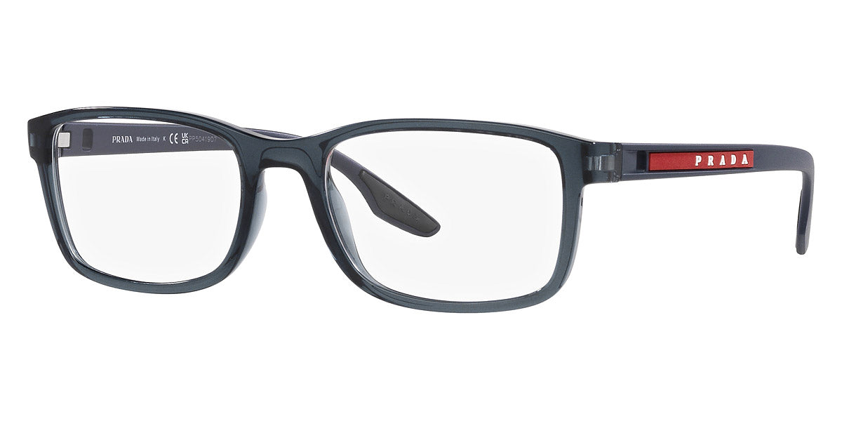 PRADA LINEA ROSSA EYEGLASSES - PS 09OV CZH1O1 55 - Crystal Blue