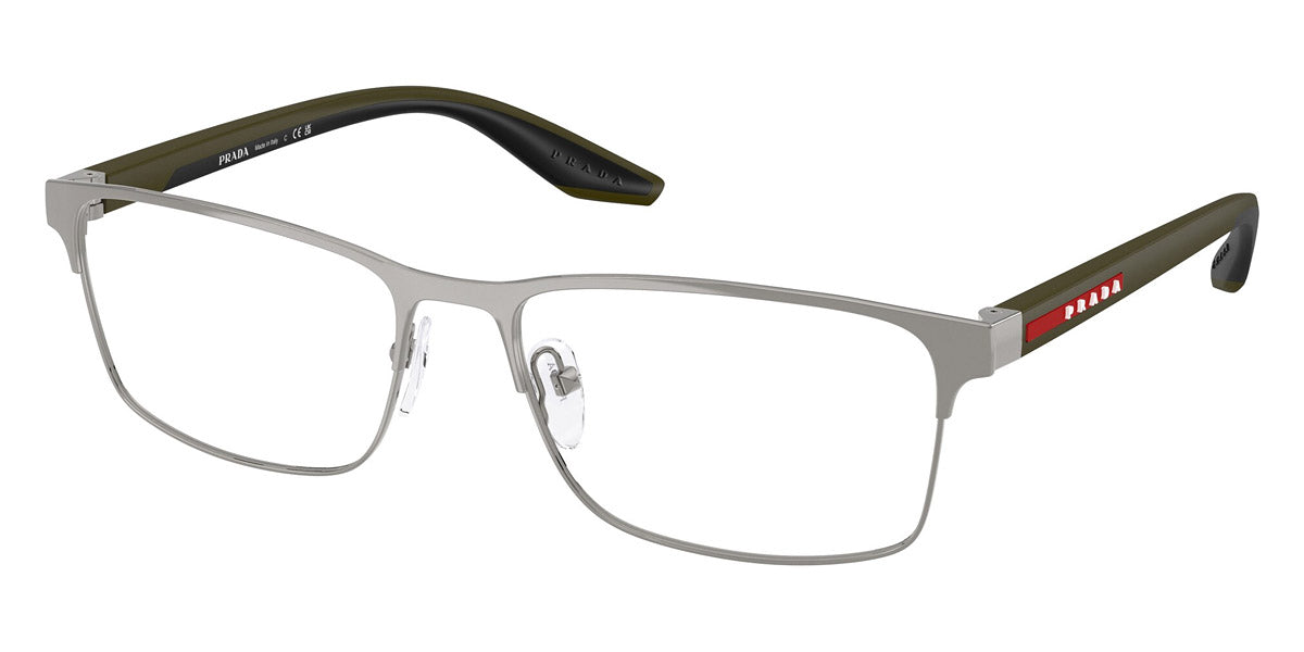 PRADA LINEA ROSSA EYEGLASSES - PS 50PV 5AV1O1 57 - Gunmetal/Matte Green