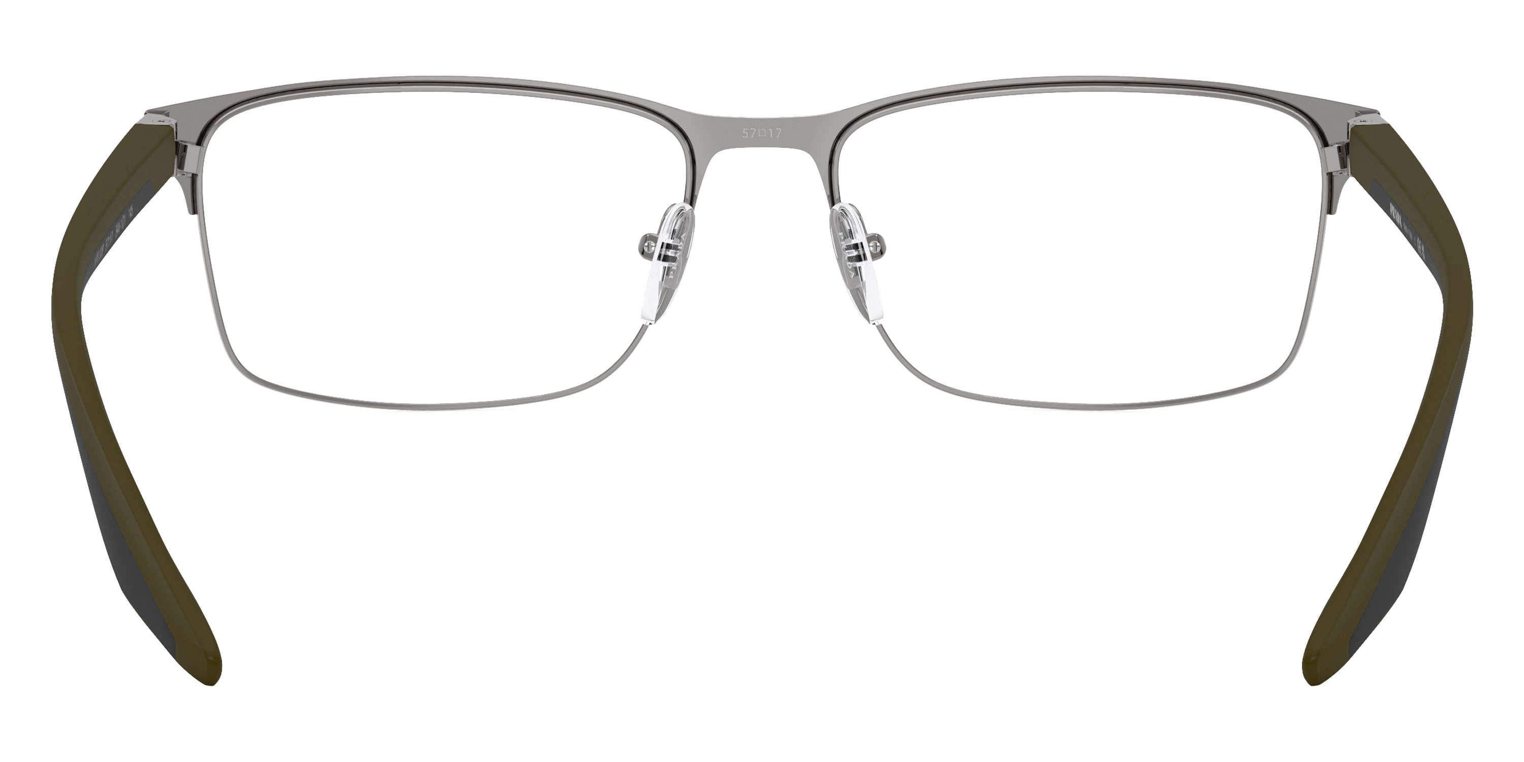 PRADA LINEA ROSSA EYEGLASSES - PS 50PV 5AV1O1 57 - Gunmetal/Matte Green