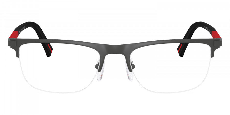 PRADA LINEA ROSSA EYEGLASSES - PS 50RV 06P1O1 55 - Gray Rubber/Matte Black