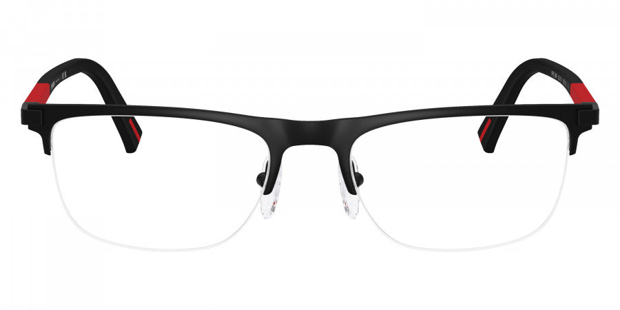 PRADA LINEA ROSSA EYEGLASSES - PS 50RV 1BO1O1 55 - Matte Black