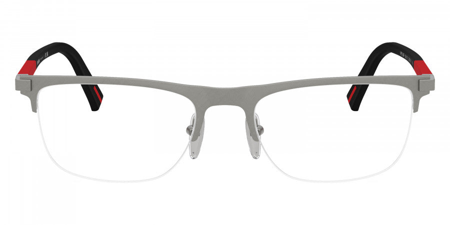 PRADA LINEA ROSSA EYEGLASSES - PS 50RV DHG1O1 55 - Matte Brushed Lead/Matte Black