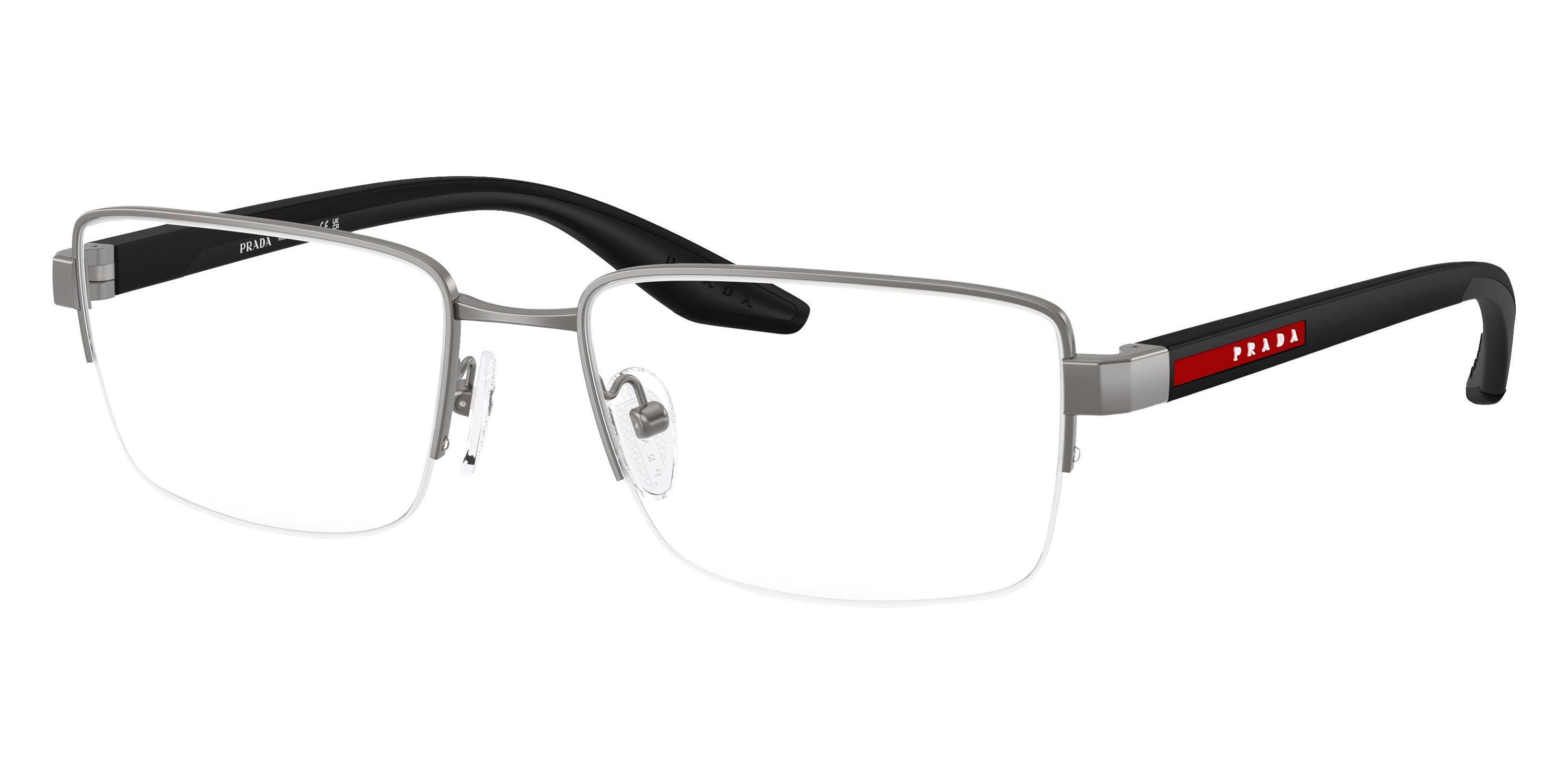 PRADA LINEA ROSSA EYEGLASSES - PS 51SV 7CQ1O1 56 - Gunmetal
