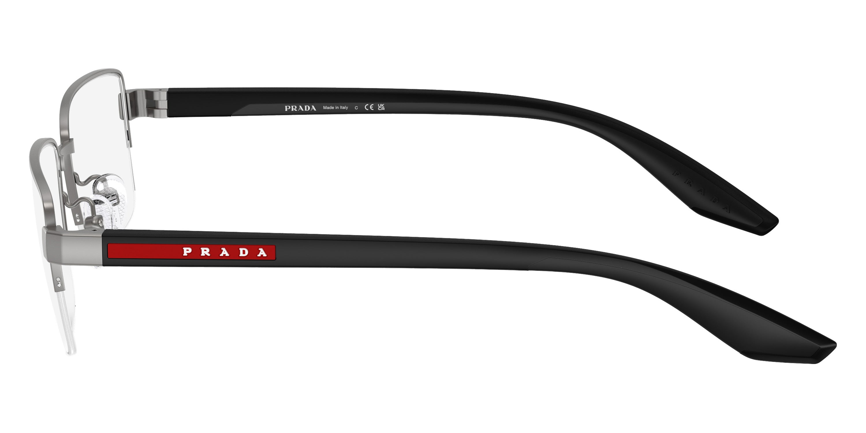 PRADA LINEA ROSSA EYEGLASSES - PS 51SV 7CQ1O1 56 - Gunmetal