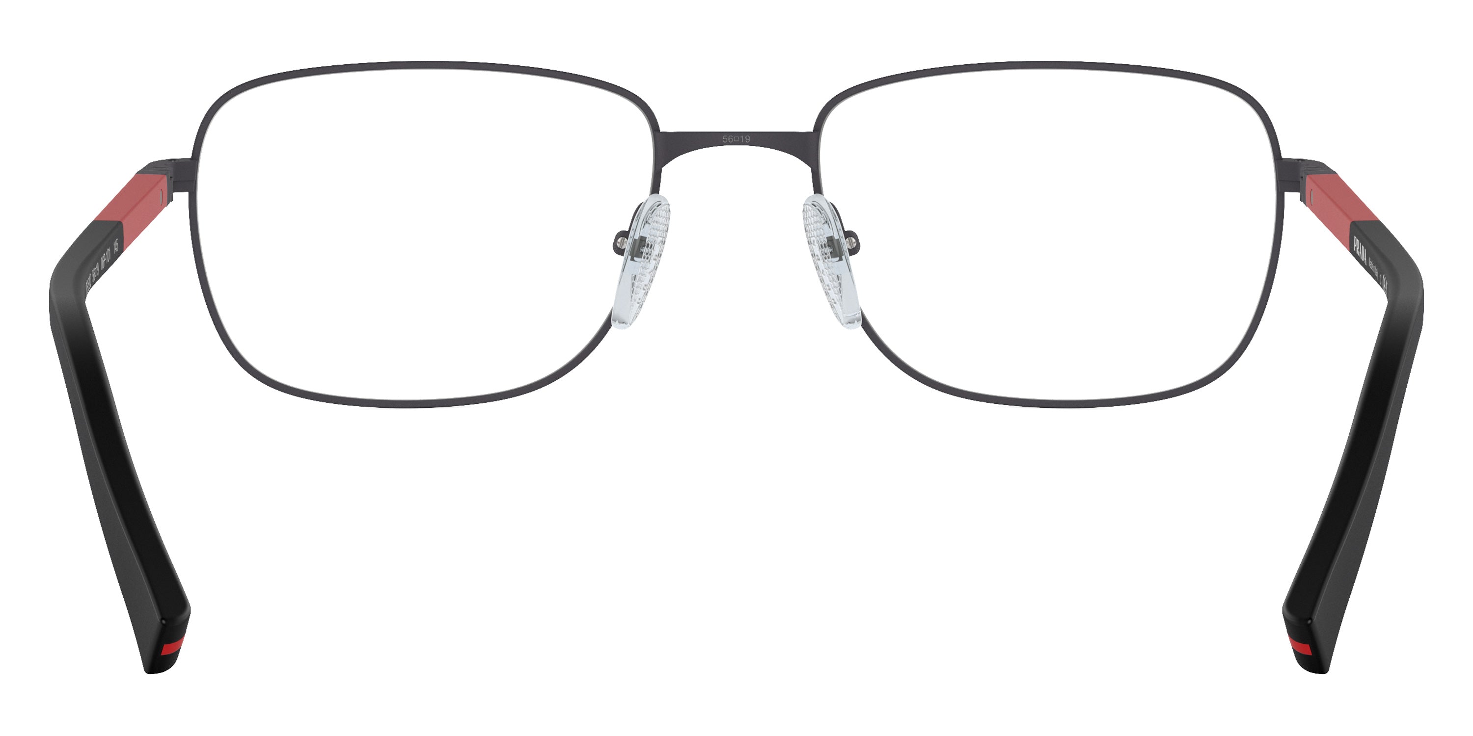 PRADA LINEA ROSSA EYEGLASSES - PS 52QV 06P1O1 56 - Gray Rubbered