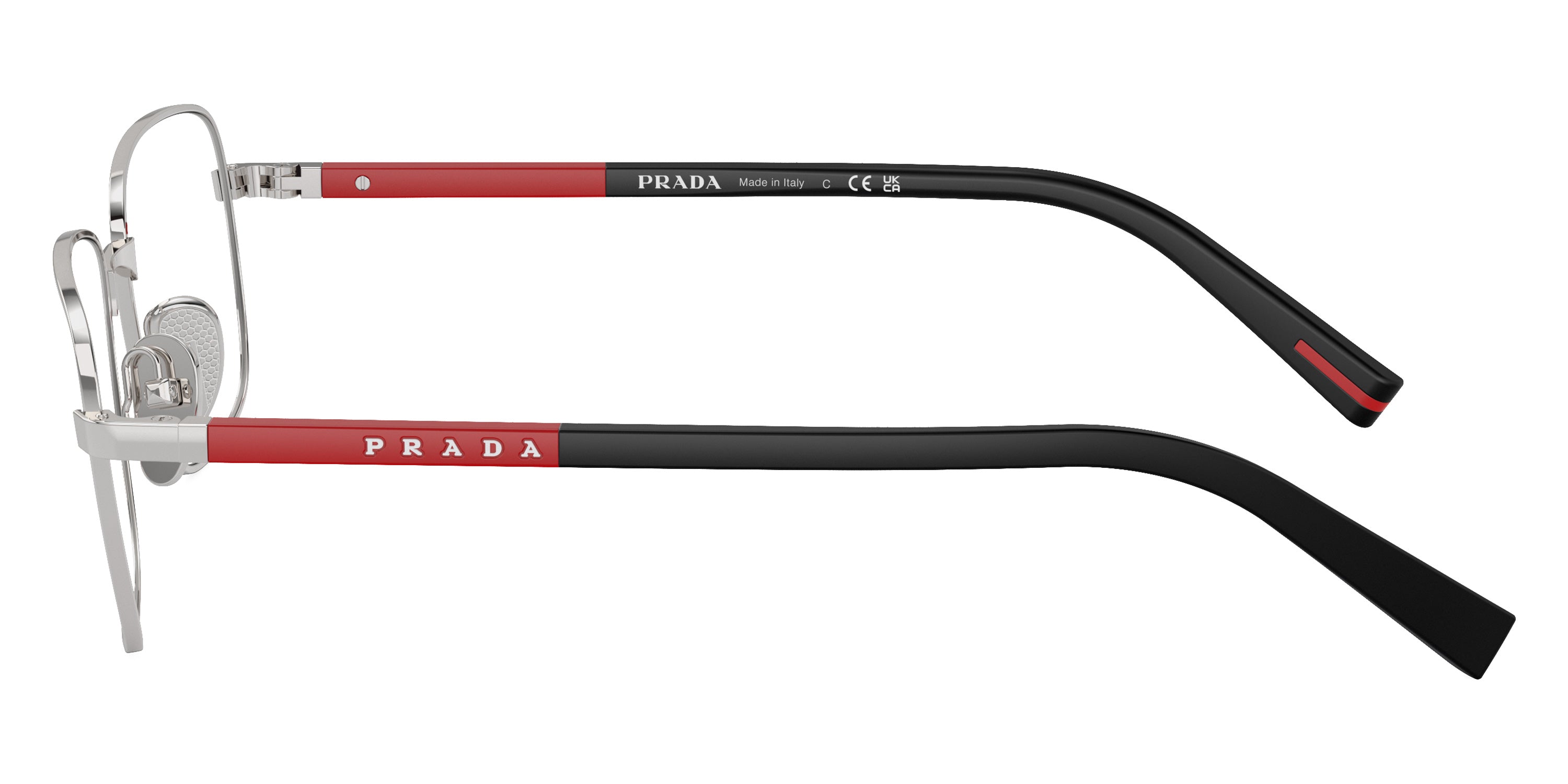 PRADA LINEA ROSSA EYEGLASSES - PS 52QV 1BC1O1 54 - Silver