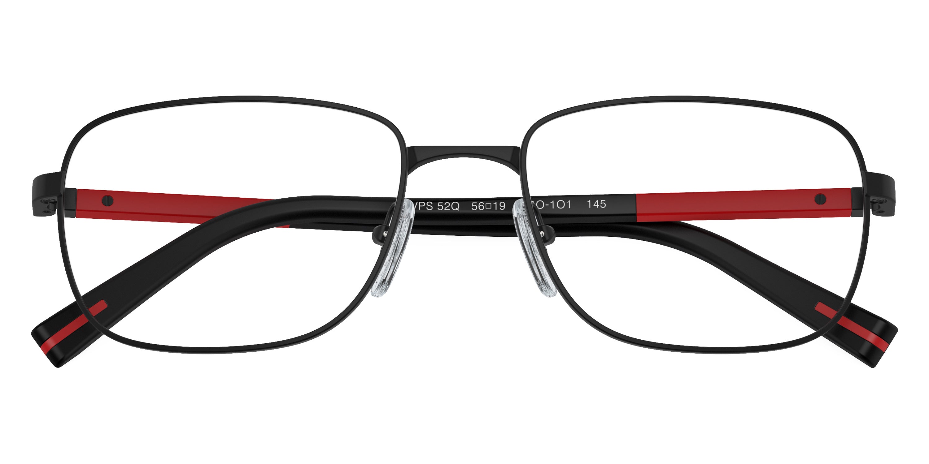 PRADA LINEA ROSSA EYEGLASSES - PS 52QV 1BO1O1 56 - Black Matte