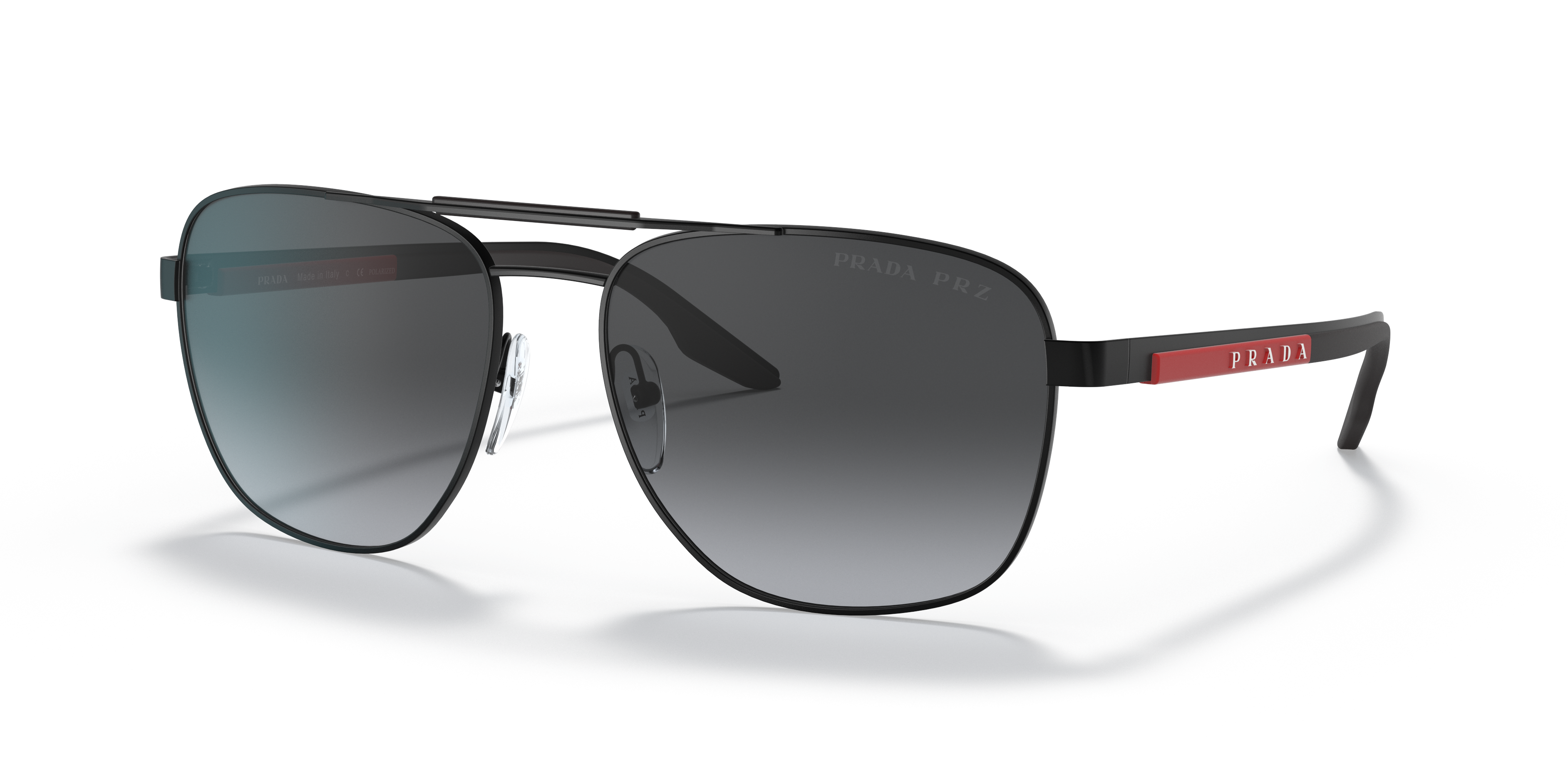 PRADA LINEA ROSSA SUNGLASSES - 53XS 1BO6G0 60