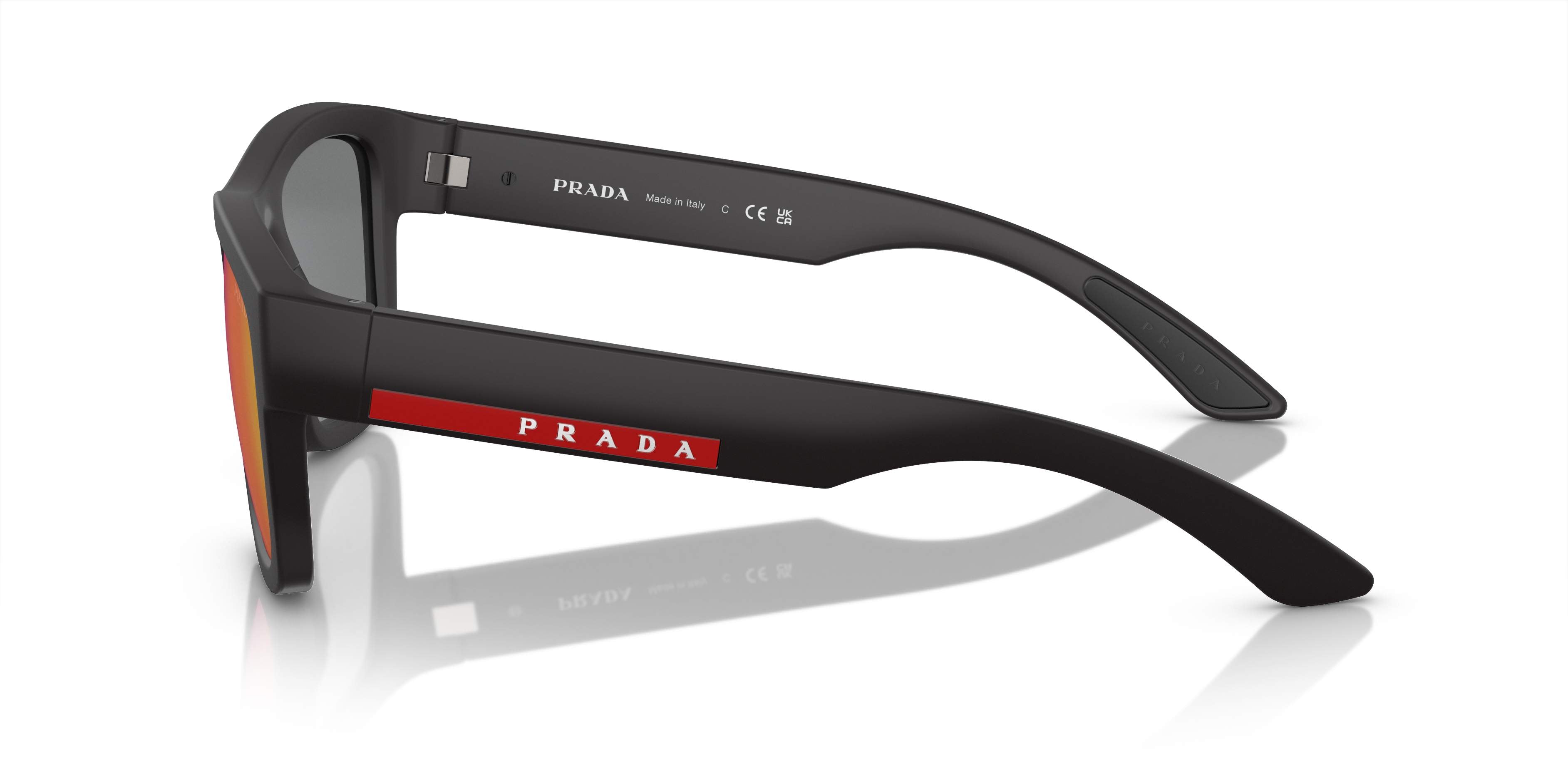 PRADA LINEA ROSSA SUNGLASSES - PS 01ZS DG008F 56 - Black Rubber