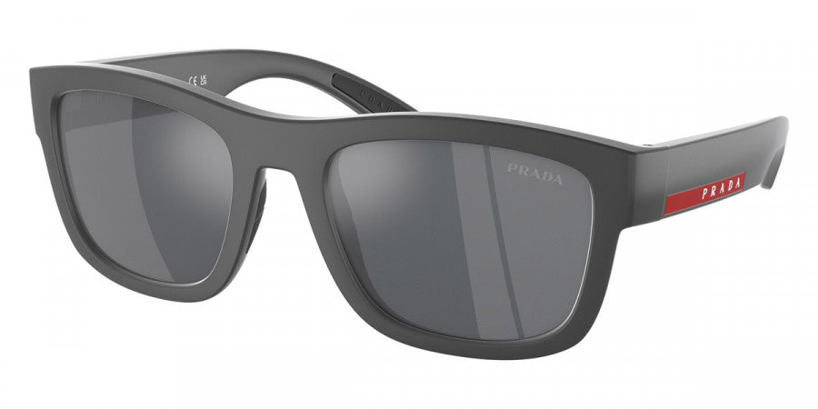PRADA LINEA ROSSA SUNGLASSES - PS 01ZS UFK5L0 56 - Gray Rubber
