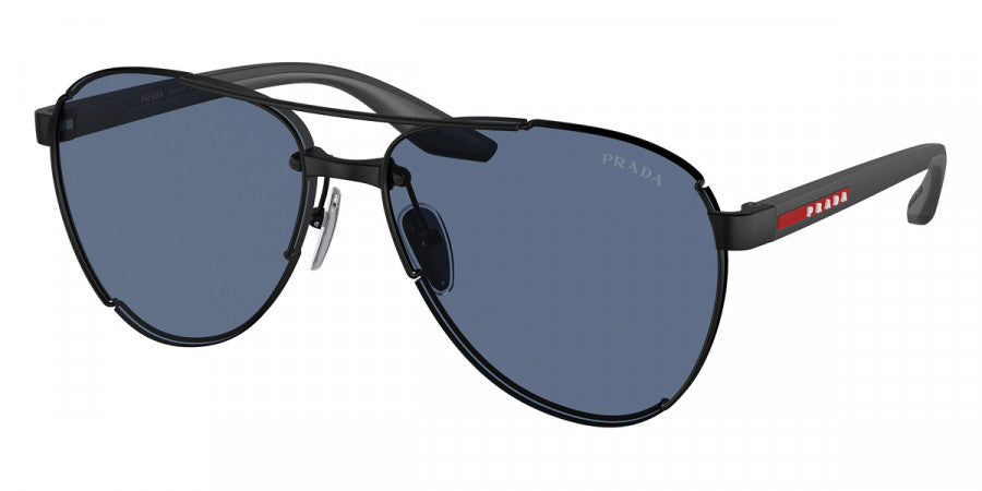 PRADA LINEA ROSSA SUNGLASSES - PS 51YS 1BO06A 61 - Matte Black