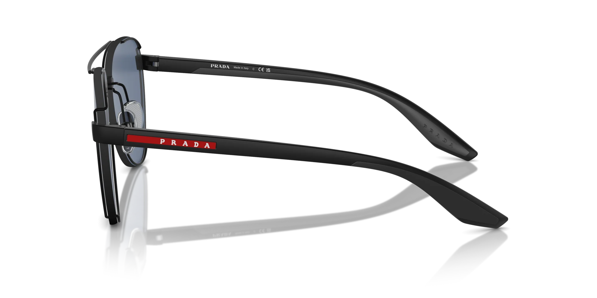 PRADA LINEA ROSSA SUNGLASSES - PS 51YS 1BO06A 61 - Matte Black
