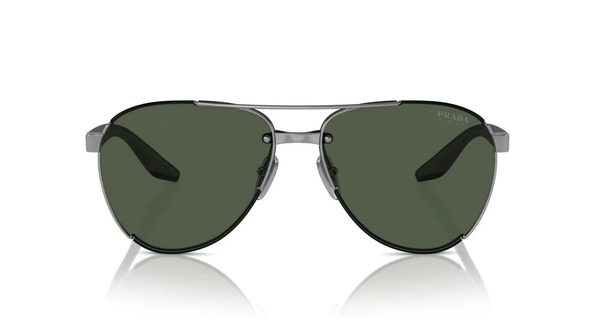 PRADA LINEA ROSSA SUNGLASSES - PS 51YS 5AV50F 61 - Gunmetal/Matte Black