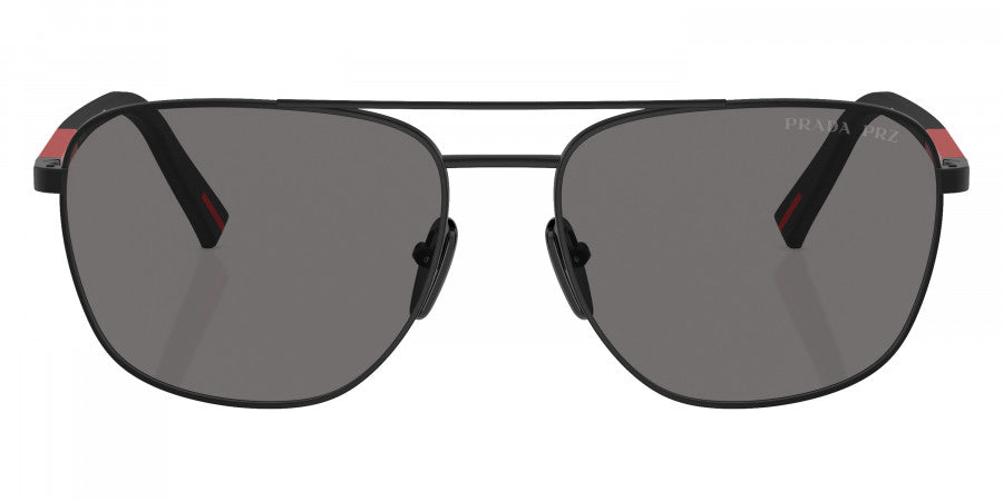 PRADA LINEA ROSSA SUNGLASSES - PS 54ZS 1BO02G 60 - Matte Black/Rubbered Black